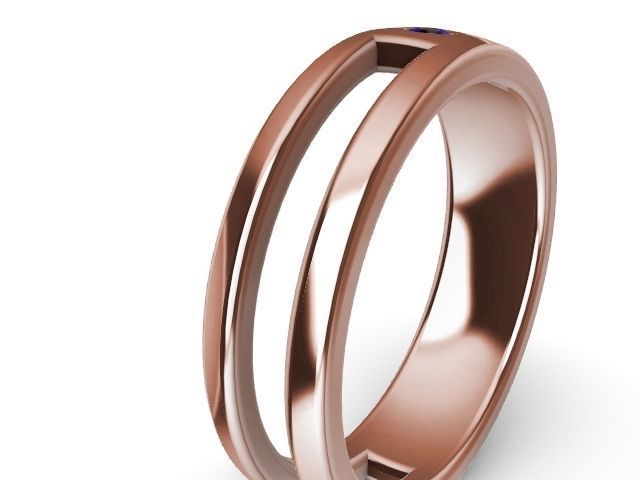 flush diamond ring stl verified 3D print model_11