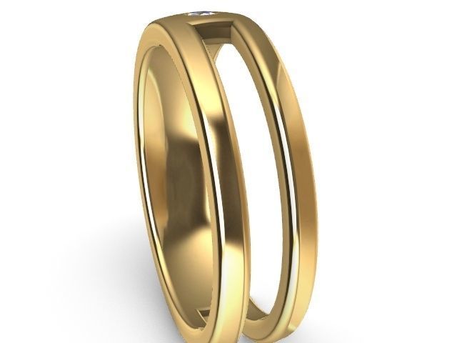 flush diamond ring stl verified 3D print model_4