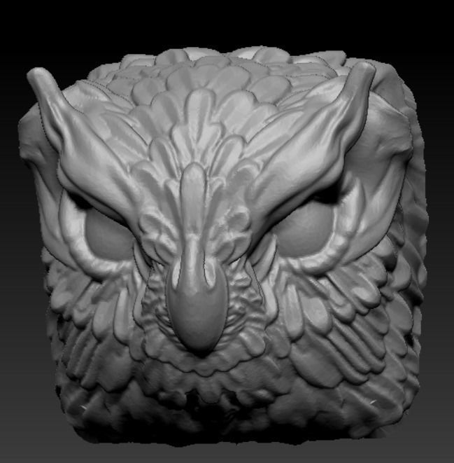 Keycap Owl 3D print model_2