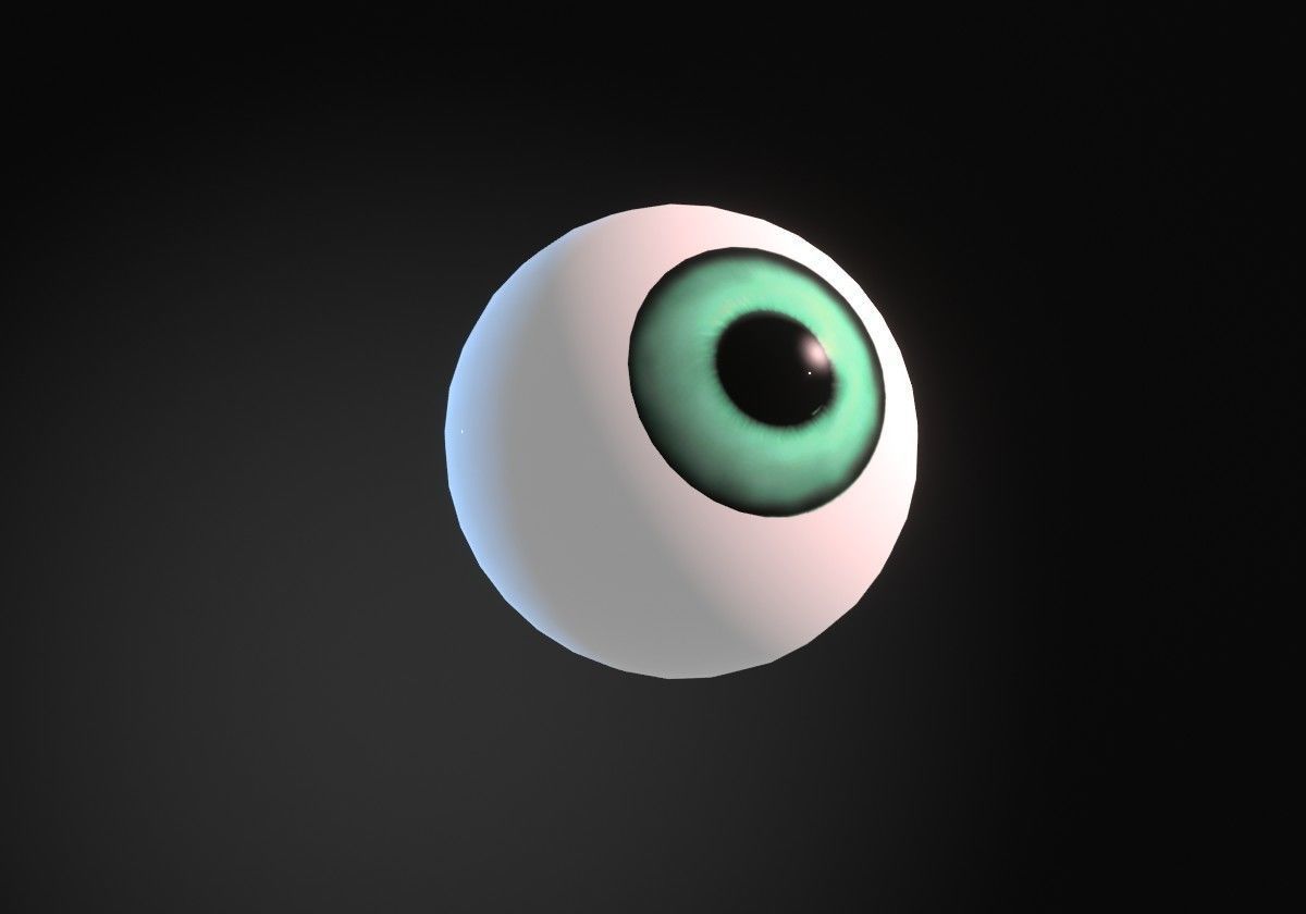 12 eyeballs pair package Low-poly 3D model_7