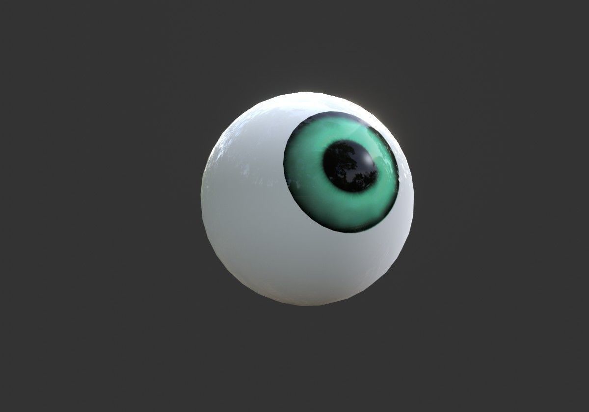 12 eyeballs pair package Low-poly 3D model_9