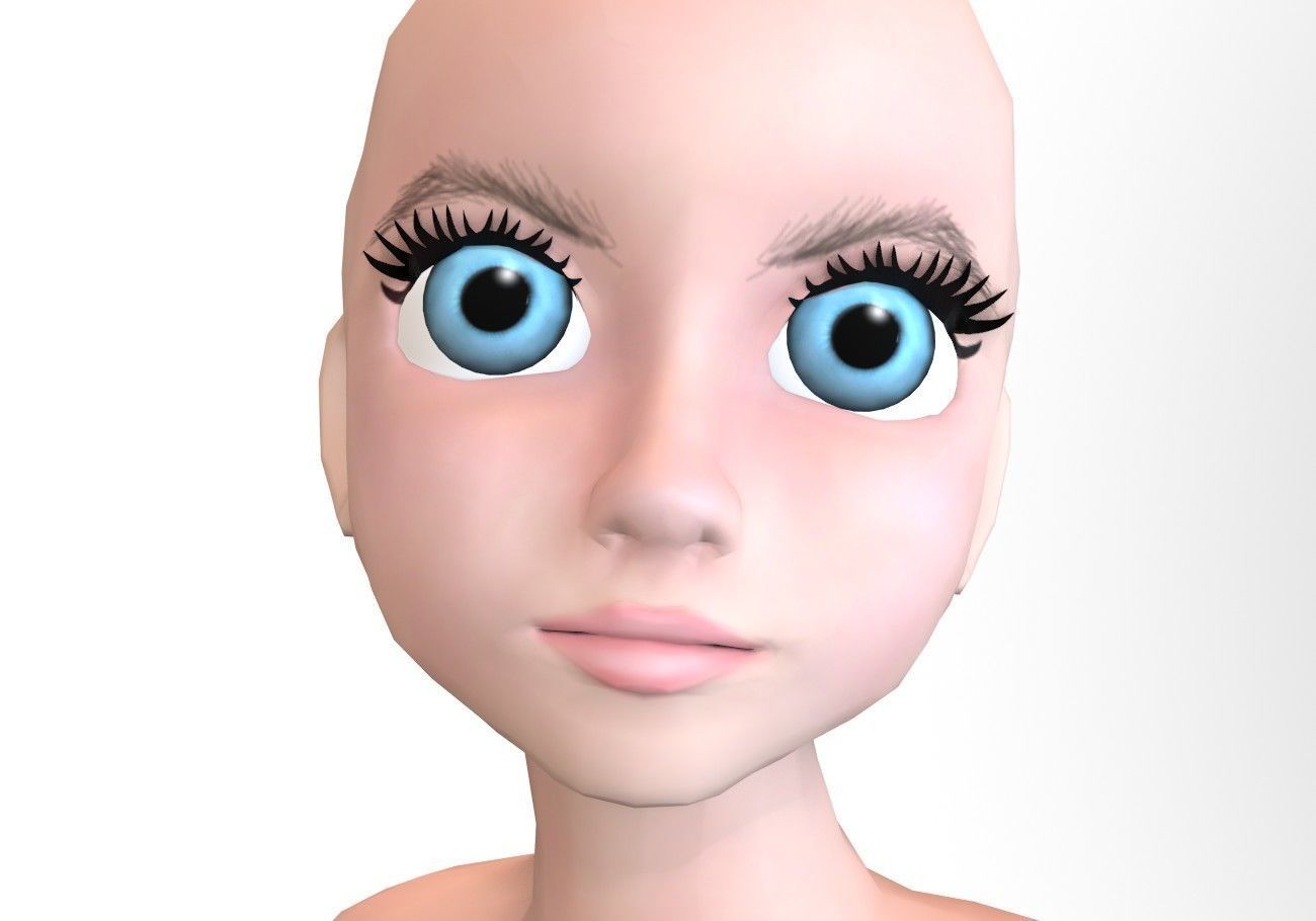 12 eyeballs pair package Low-poly 3D model_11