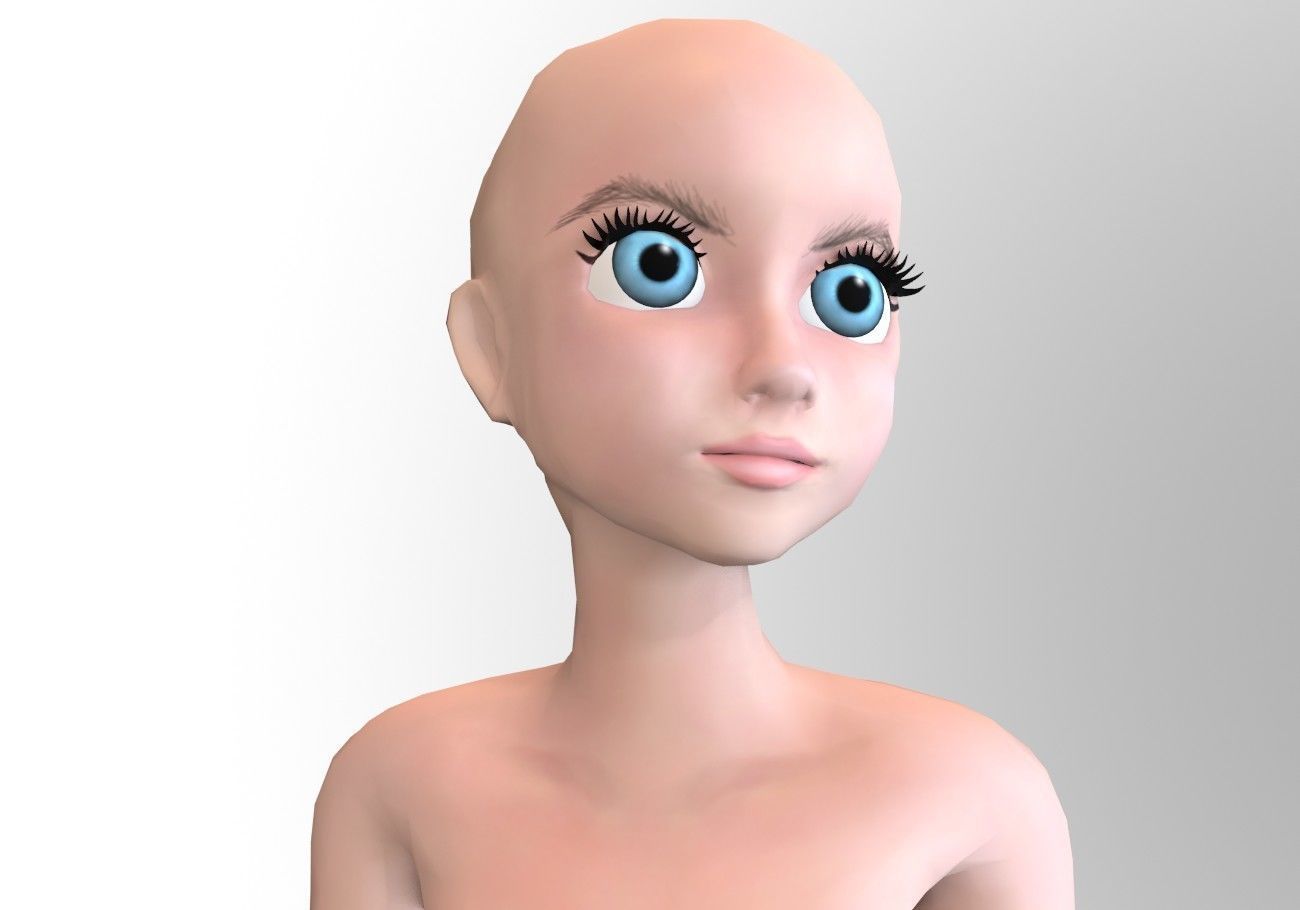 12 eyeballs pair package Low-poly 3D model_10