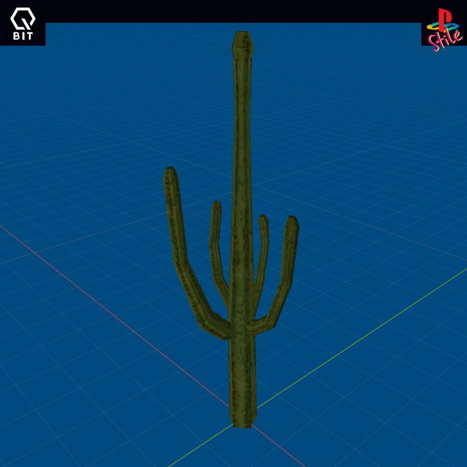 Desert style ps1 small pack Low-poly 3D model_1