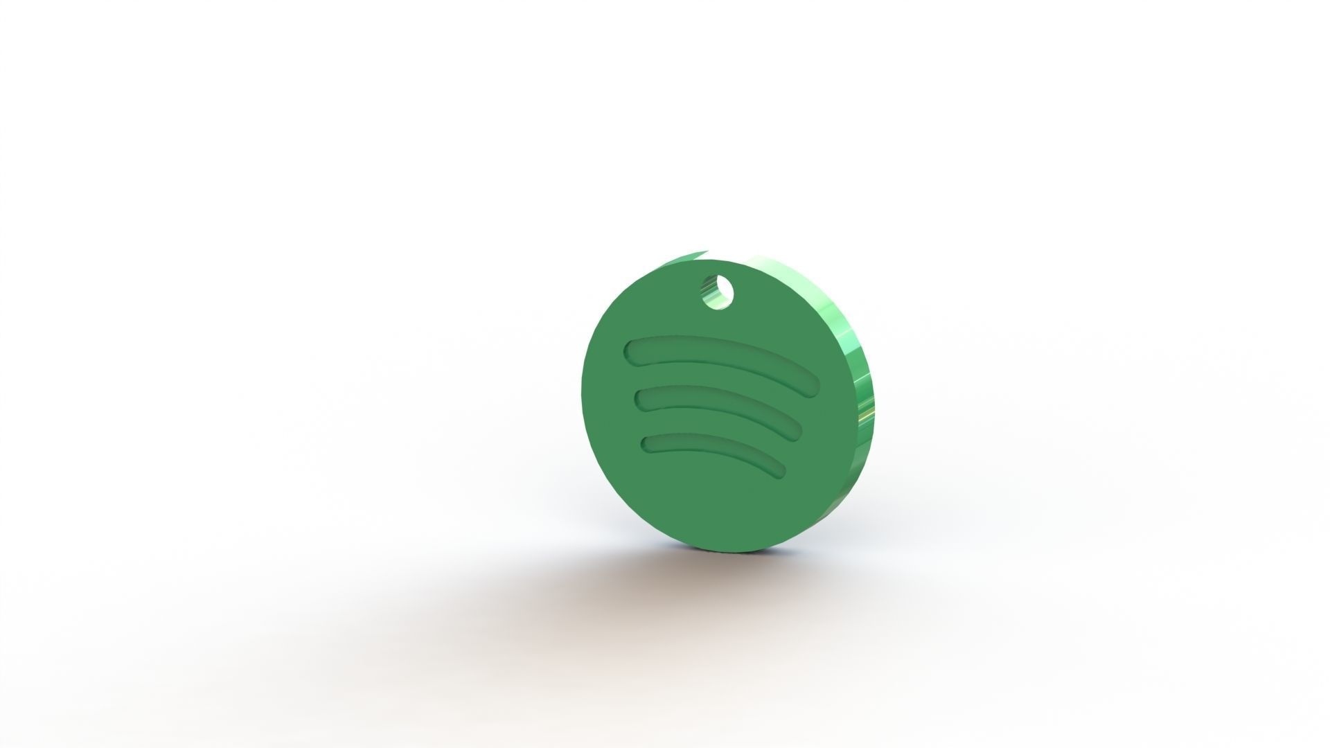 Spotify Keychain 3D print model_3