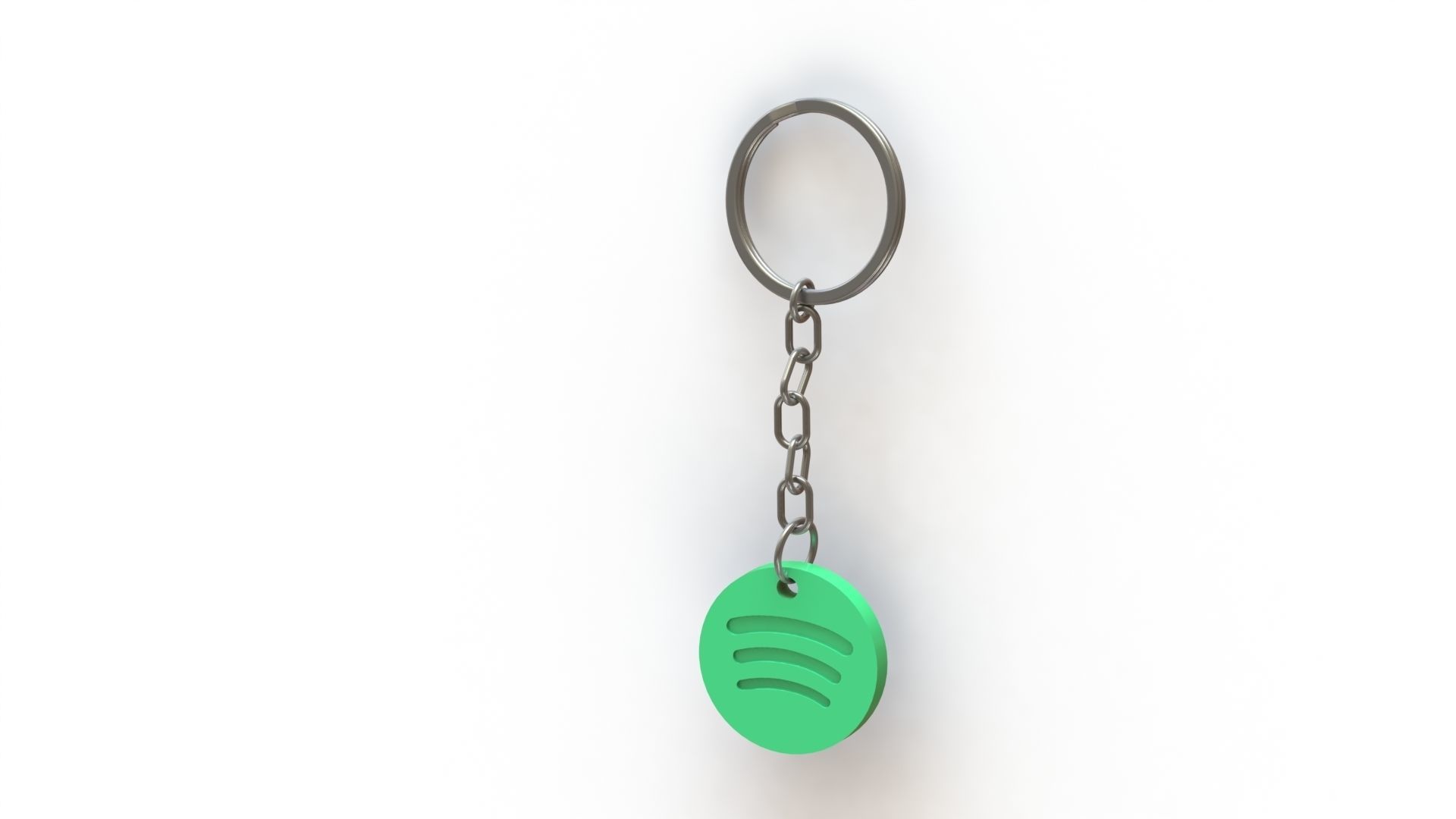 Spotify Keychain 3D print model_2