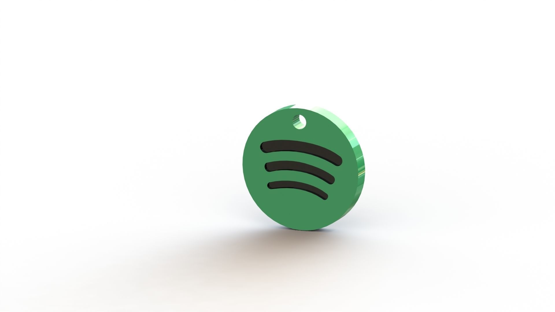 Spotify Keychain 3D print model_1