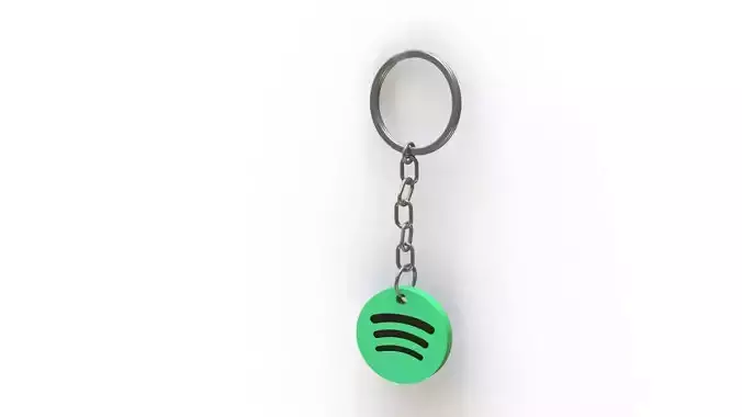 Spotify Keychain 3D print model