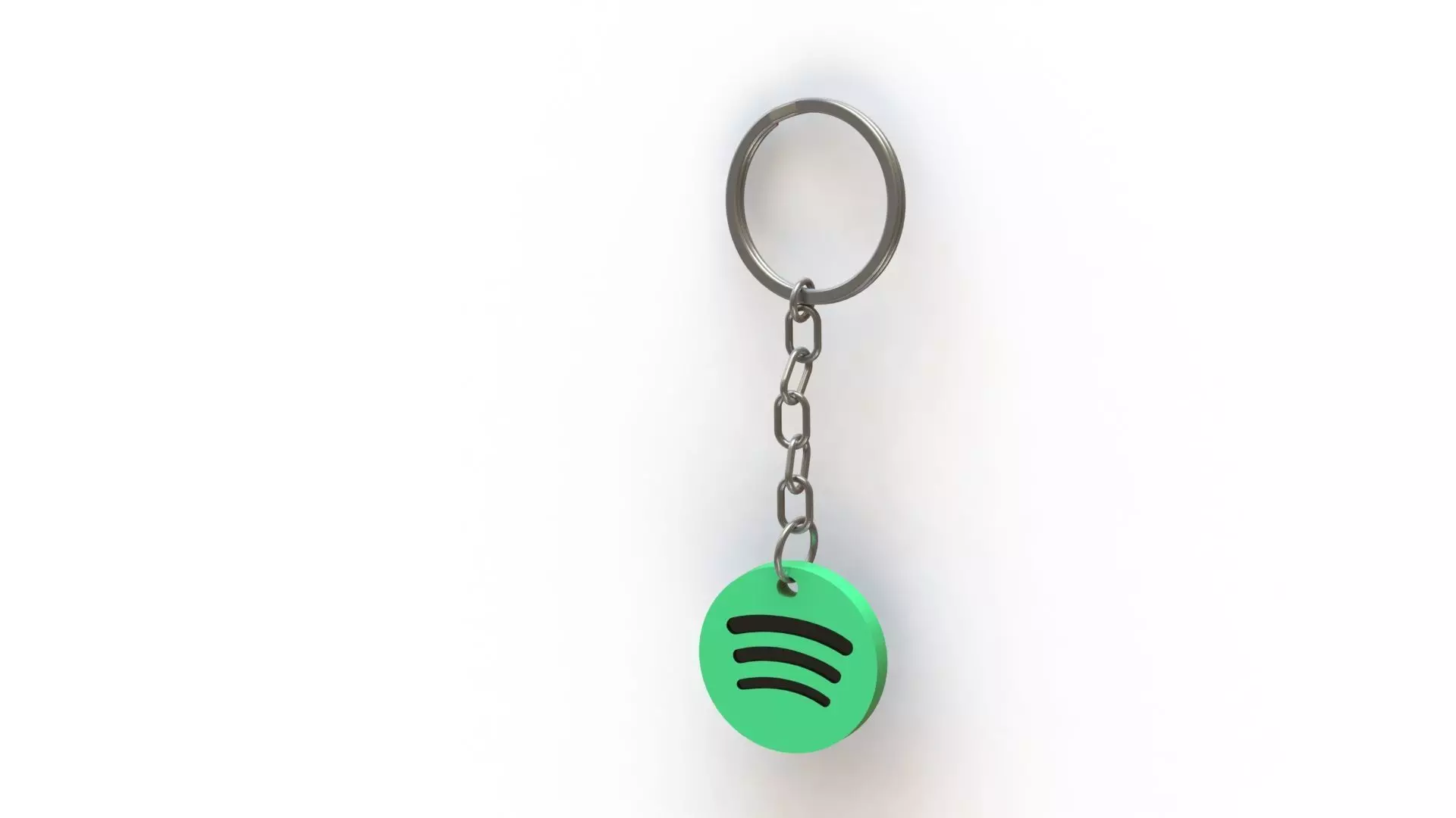 Spotify Keychain 3D print model_0