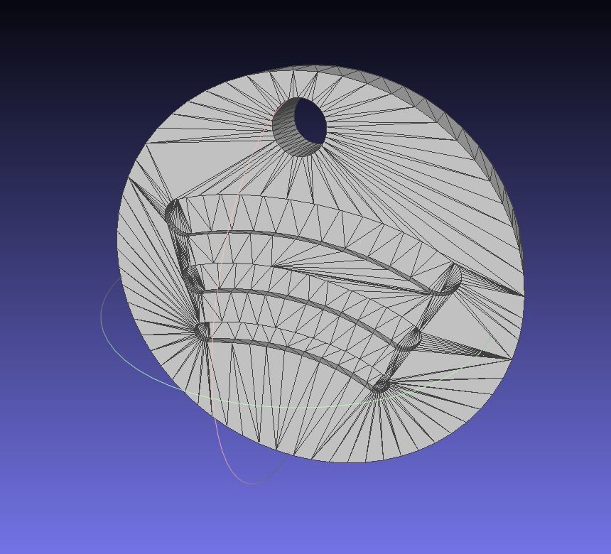 Spotify Keychain 3D print model_5