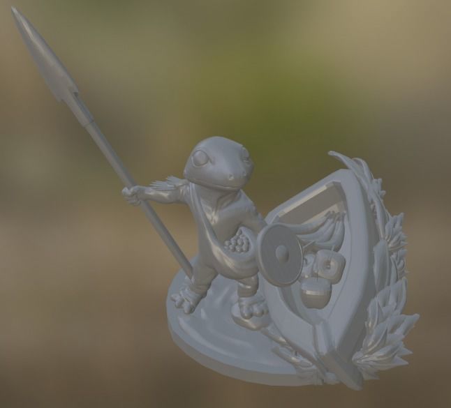 Salamander Folk 3D print model_2