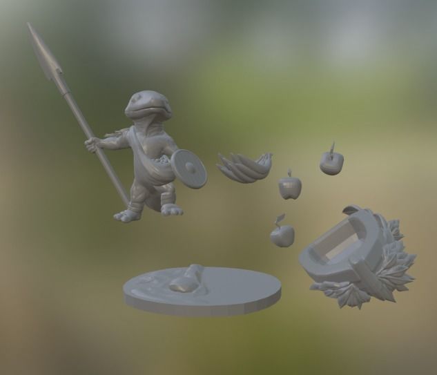 Salamander Folk 3D print model_7