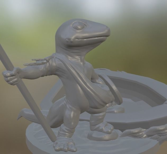 Salamander Folk 3D print model_3