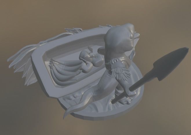 Salamander Folk 3D print model_4