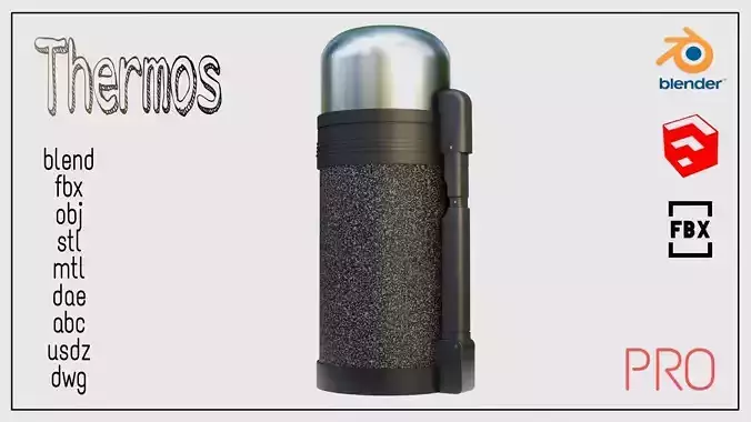 Thermos stainless steel water bottle