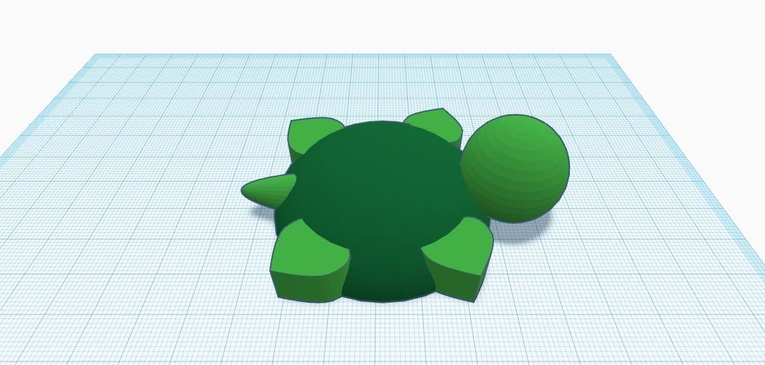 Basic Turtle Model 3D print model_3