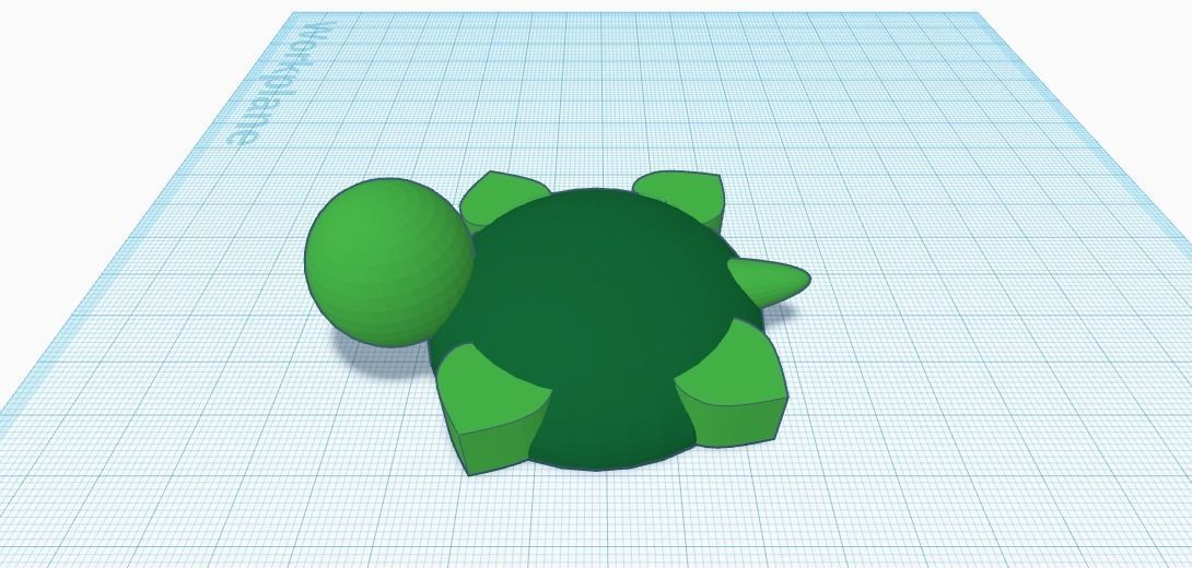 Basic Turtle Model 3D print model_1