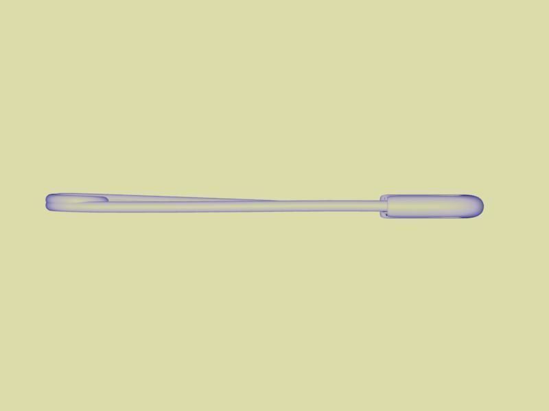 Safety pin Low-poly 3D model_16