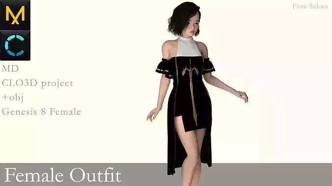 Female Outfit Marvelous Designer