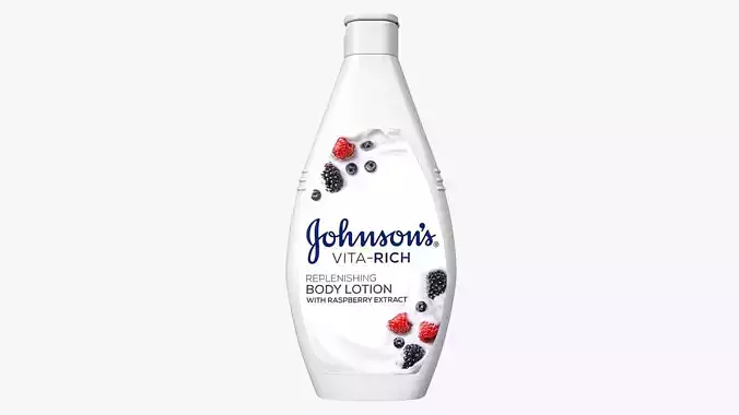 Johnsons Vita-Rich Raspberry Extract Body Lotion 3D model