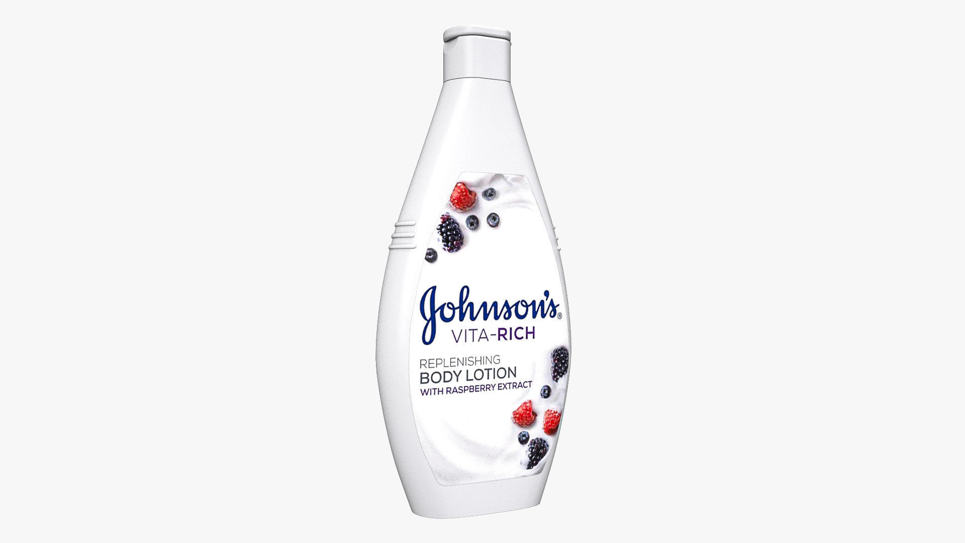 Johnsons Vita-Rich Raspberry Extract Body Lotion 3D model_1