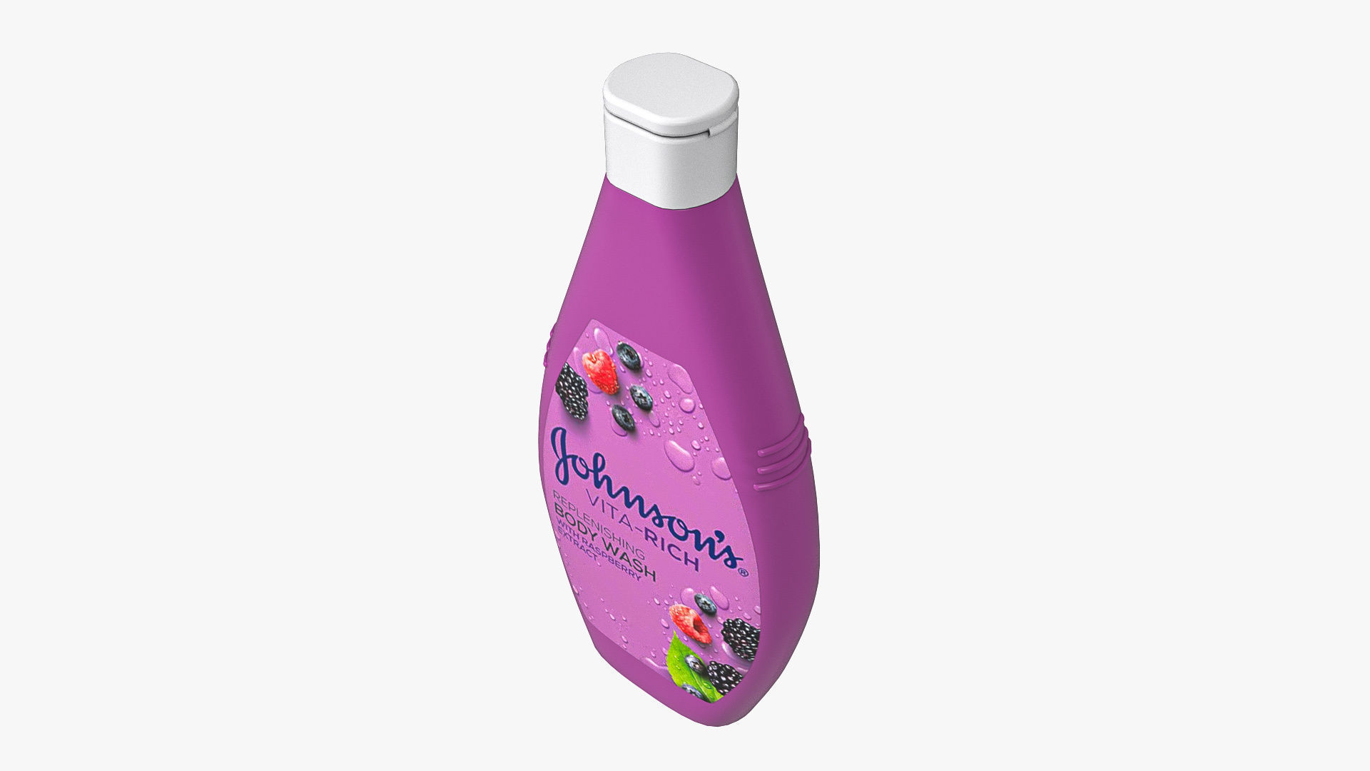 Johnsons Vita-Rich Raspberry Extract Body Wash 3D model_6
