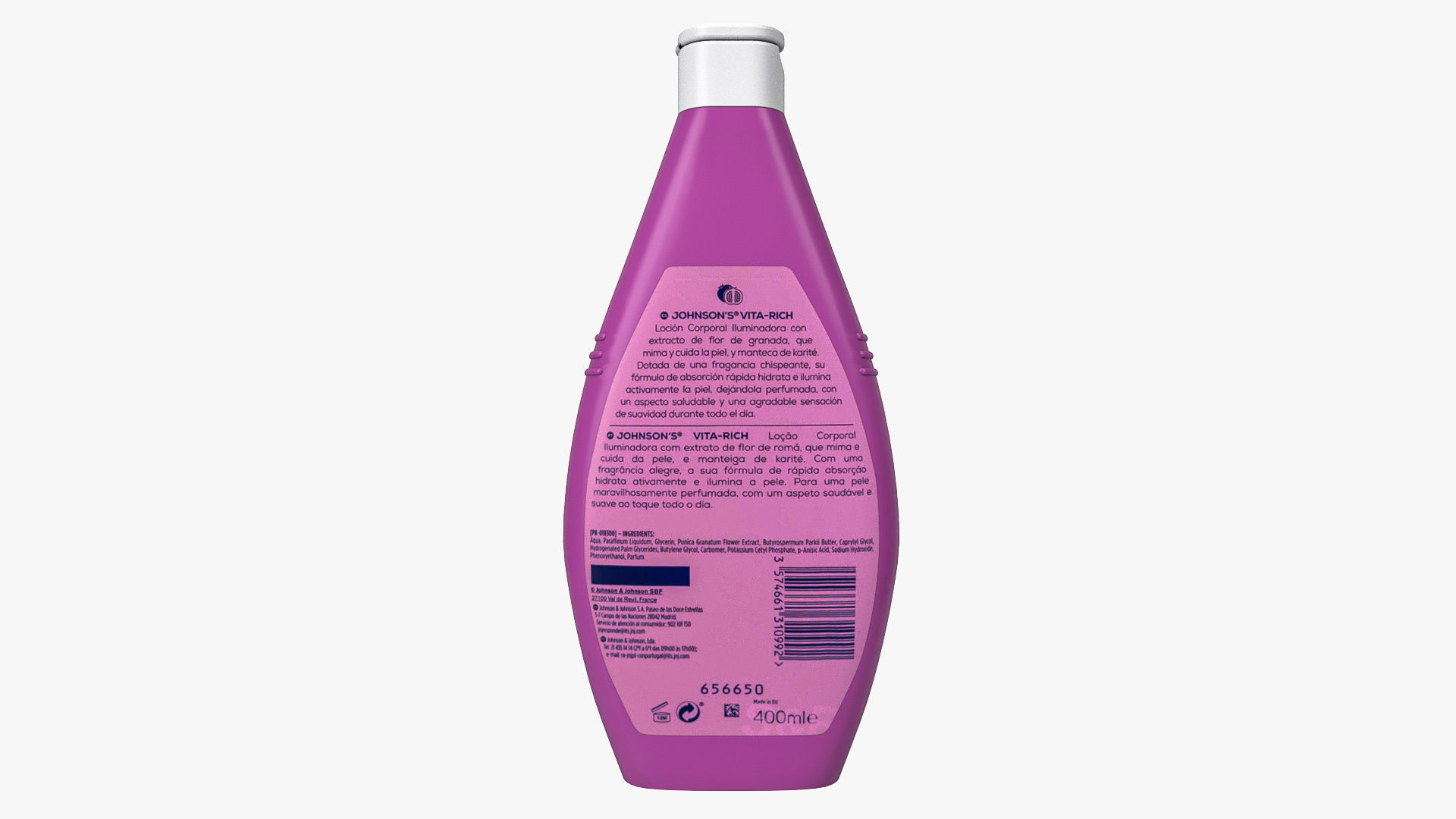 Johnsons Vita-Rich Raspberry Extract Body Wash 3D model_5