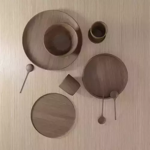 Dinner set - Wood
