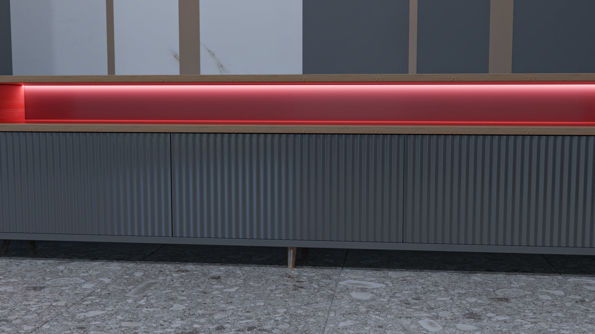 TV Stand SA 3D model_2