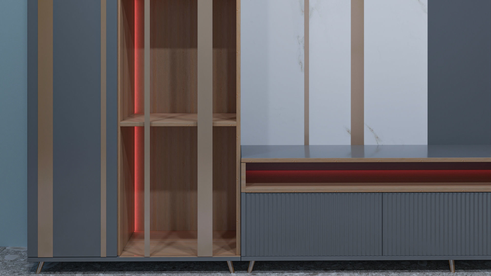 TV Stand SA 3D model_4