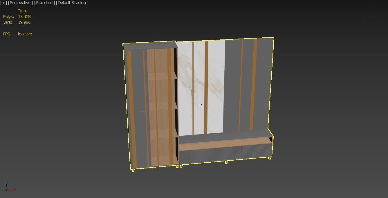 TV Stand SA 3D model_7