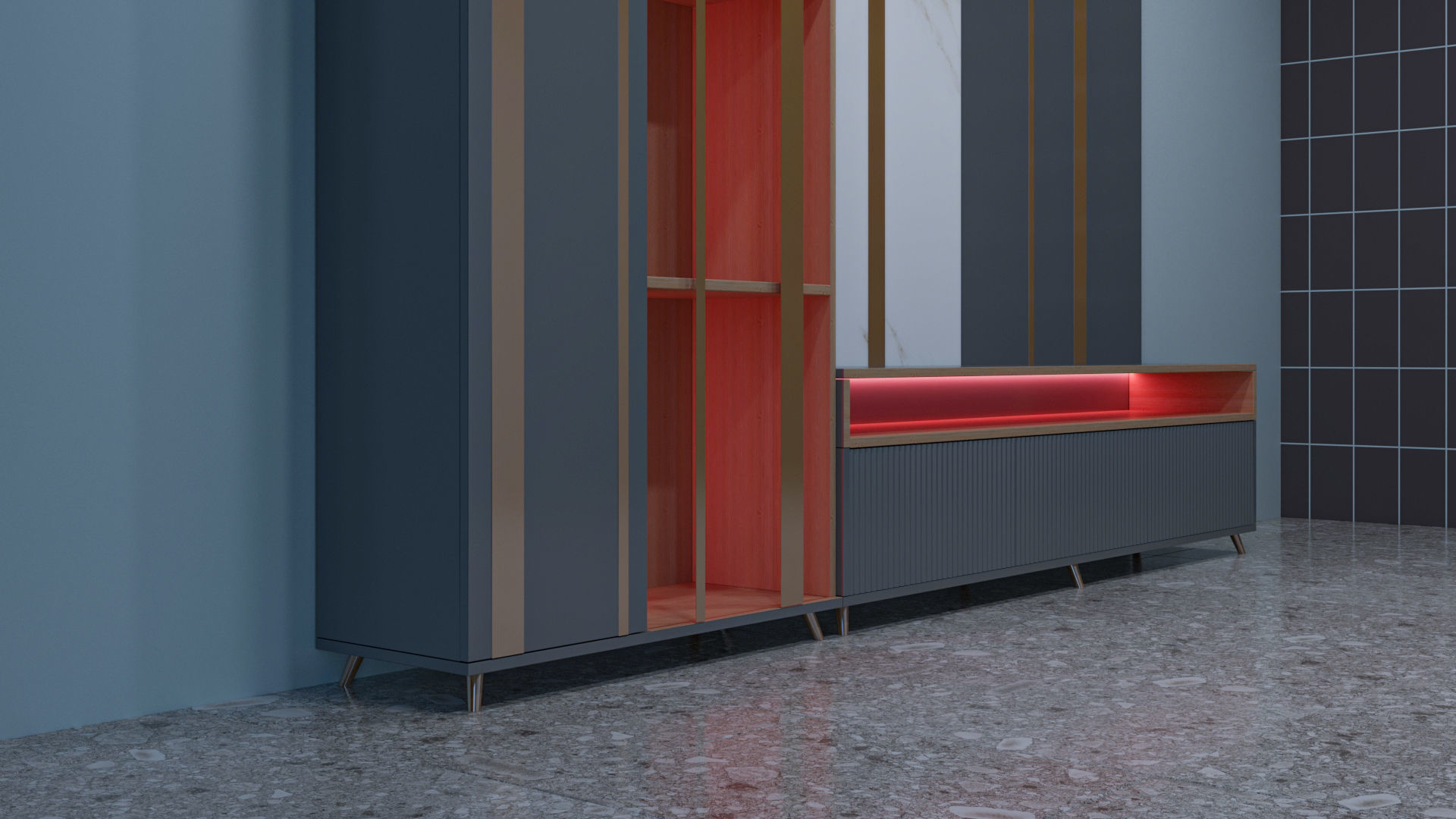 TV Stand SA 3D model_1