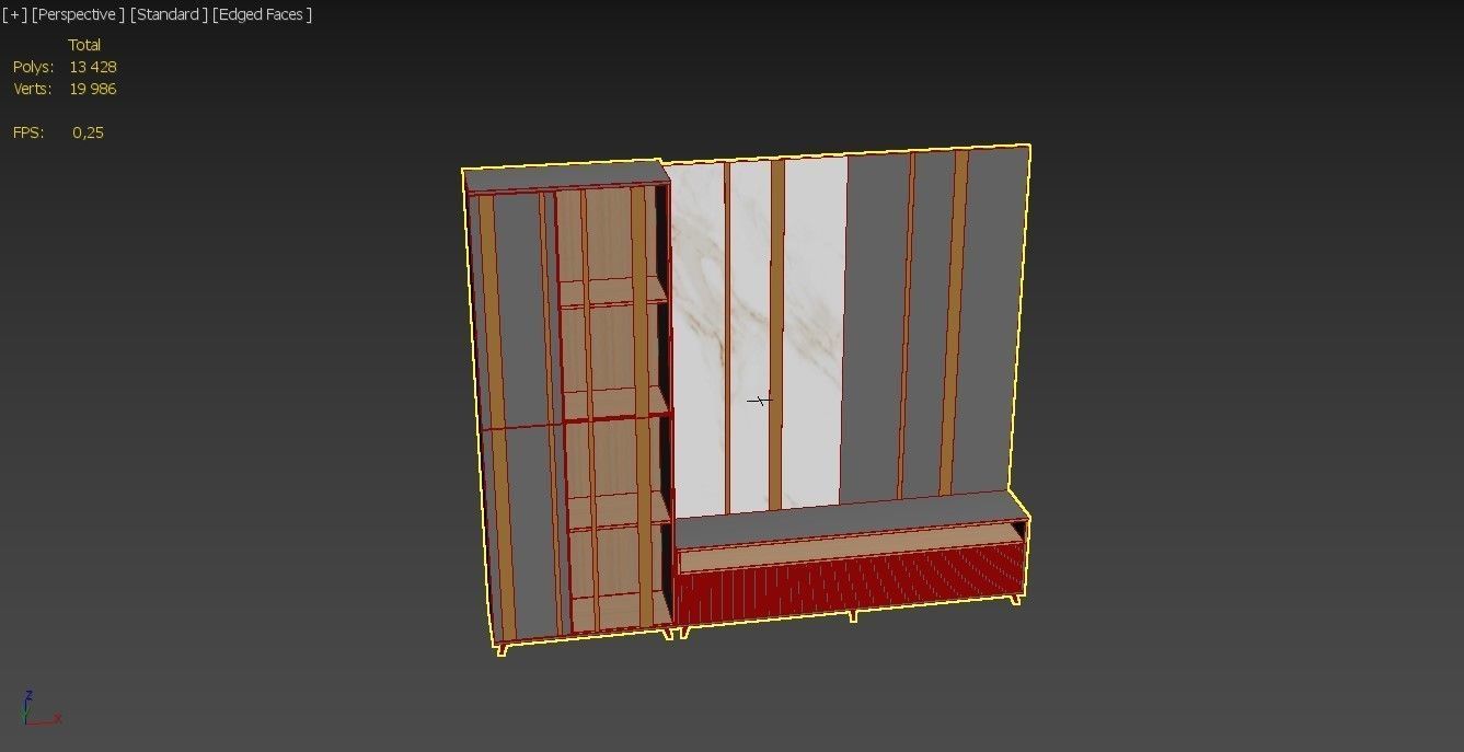 TV Stand SA 3D model_8