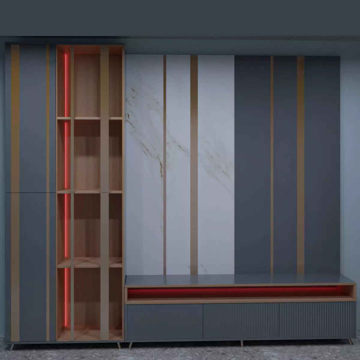 TV Stand SA 3D model_0