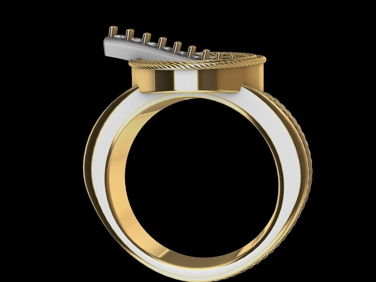 contemporary buckle ring slt verified  3D print model_7
