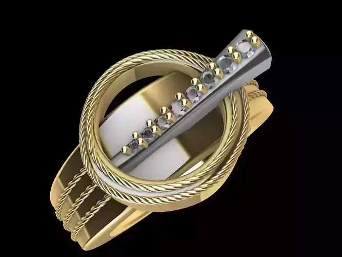 contemporary buckle ring slt verified  3D print model