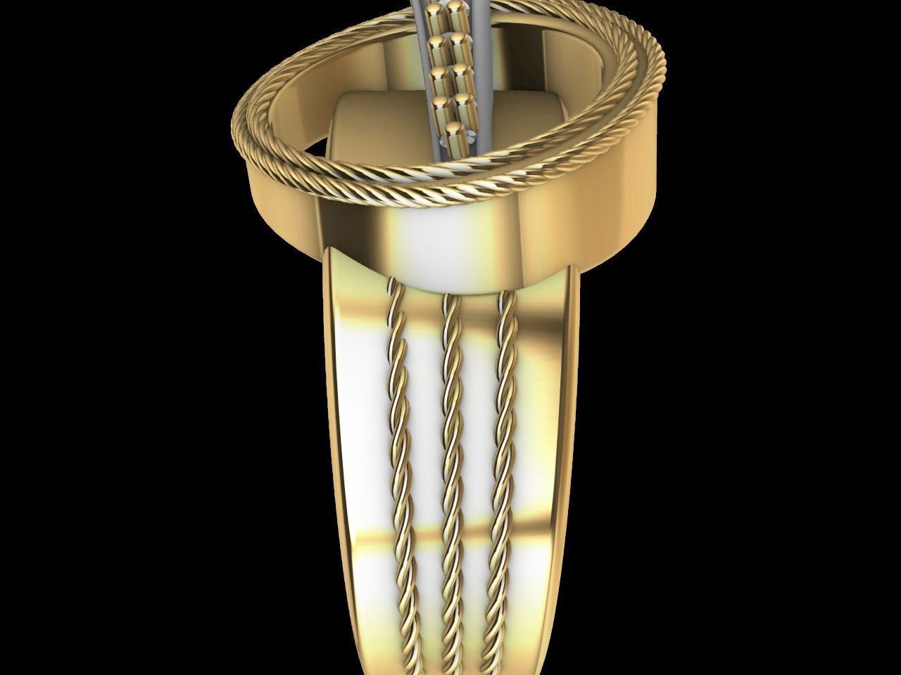 contemporary buckle ring slt verified  3D print model_6