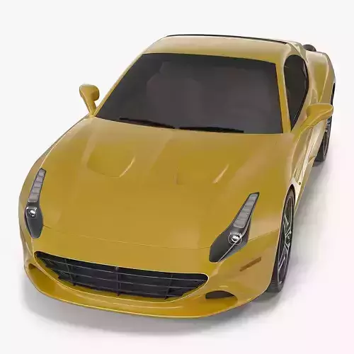 Generic Grand Touring Sports Car Simple Interior