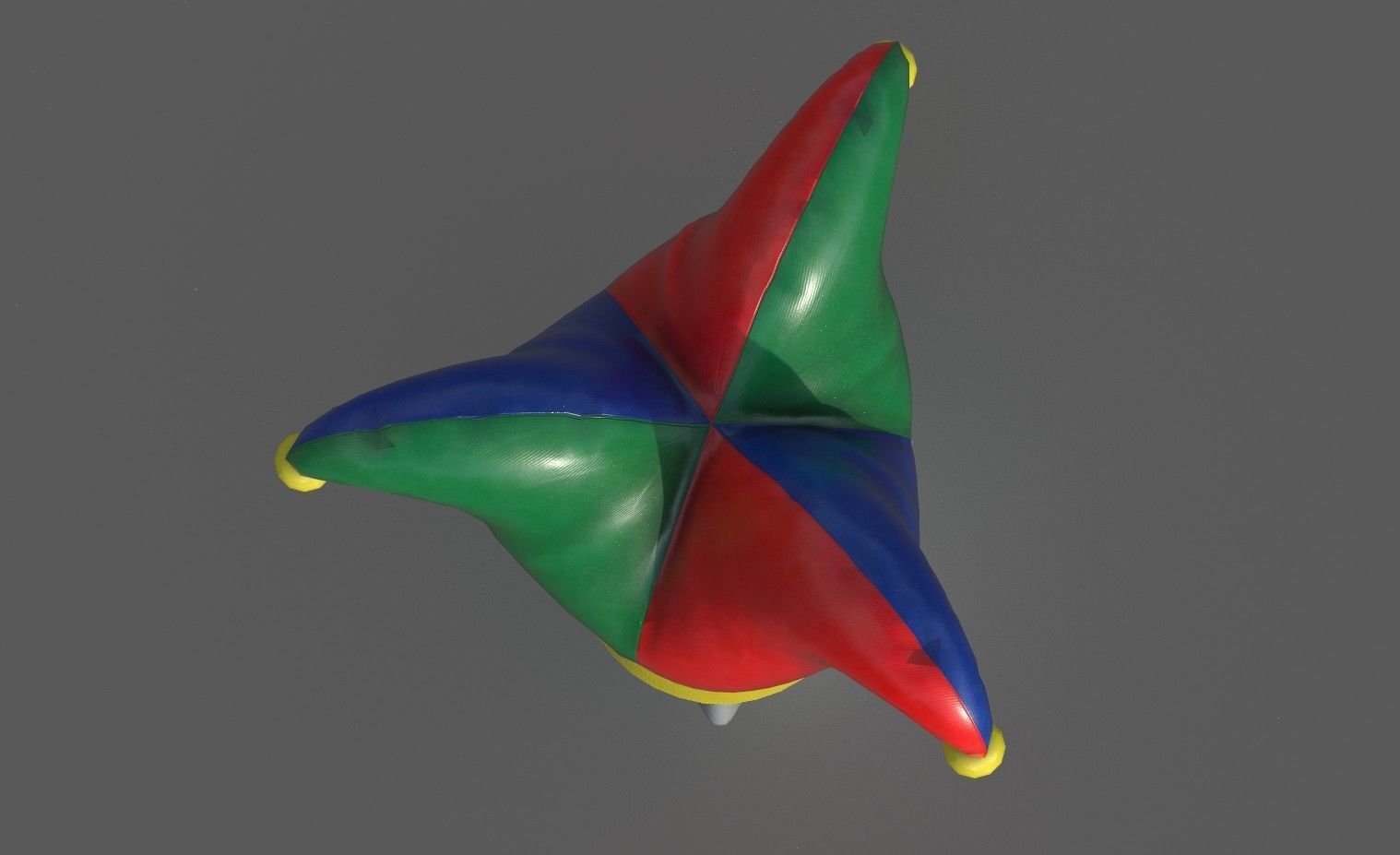 CLOWN HAT Low-poly 3D model_1