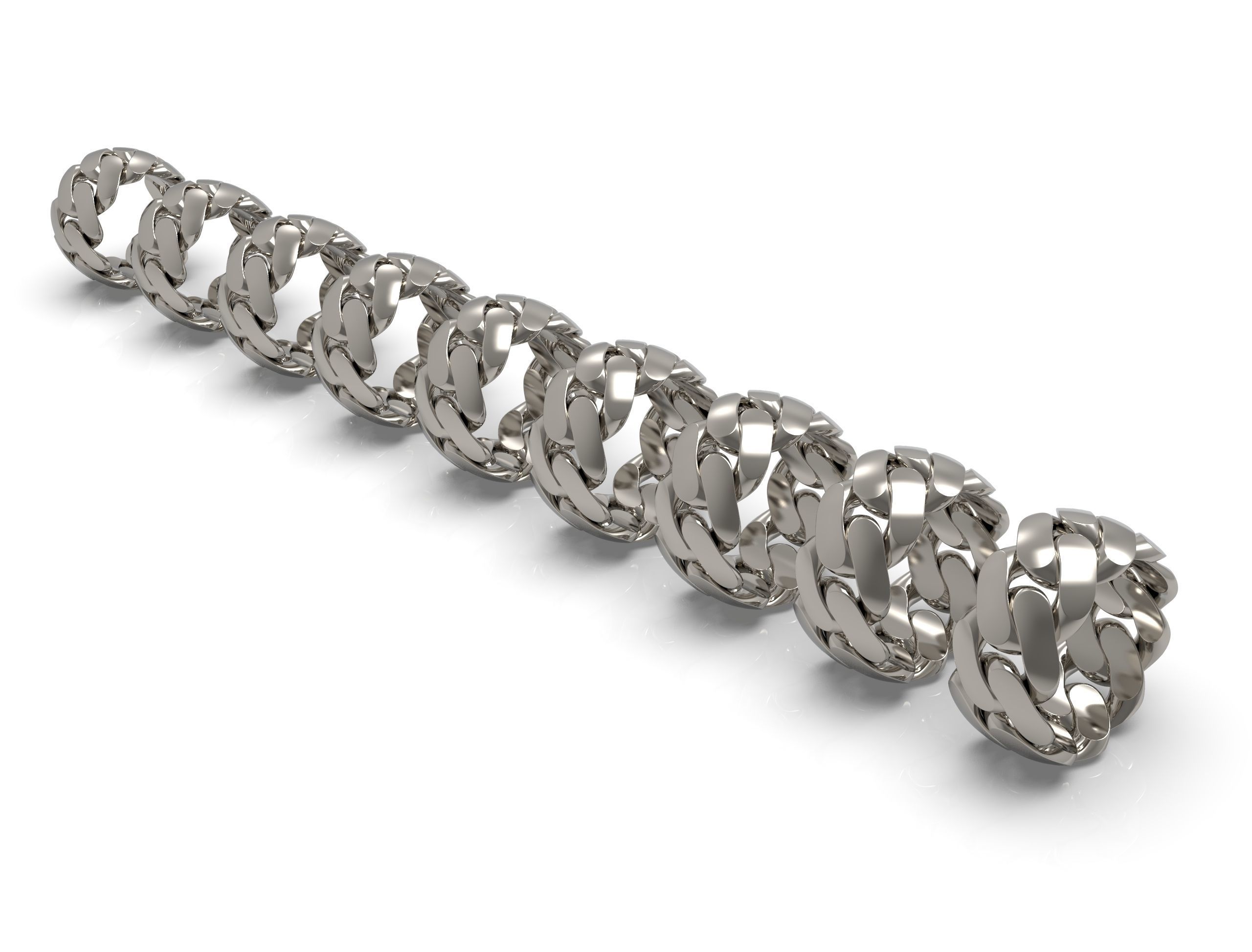 CUBAN Ring 12 mm width all sizes 3D Model Collection_2