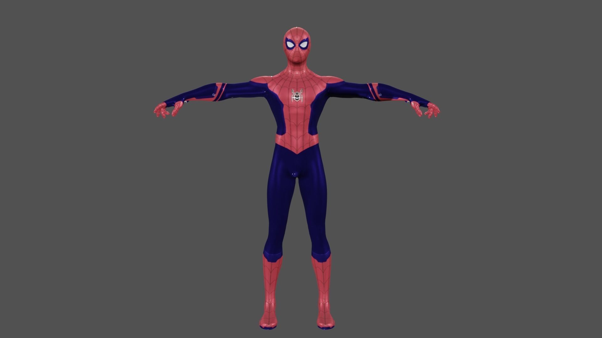 Spider Man Fortnite Low-poly 3D model_7