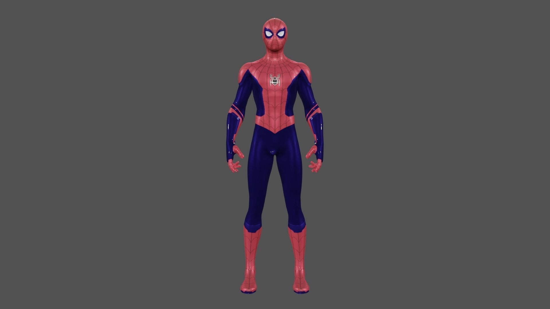 Spider Man Fortnite Low-poly 3D model_3