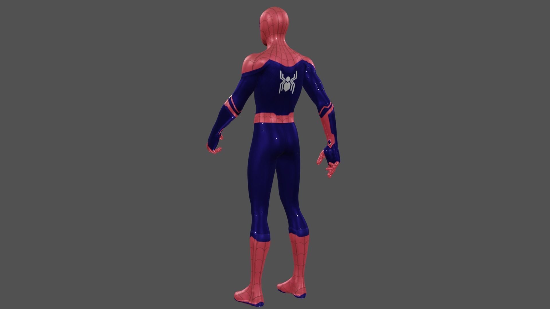 Spider Man Fortnite Low-poly 3D model_6