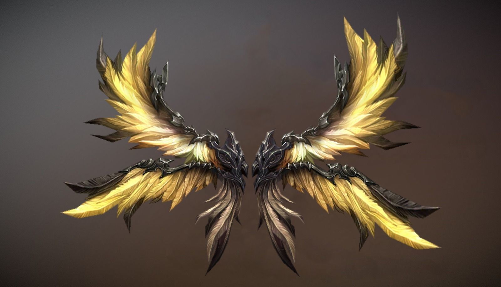 Fantastic Wing Low-poly 3D model_4