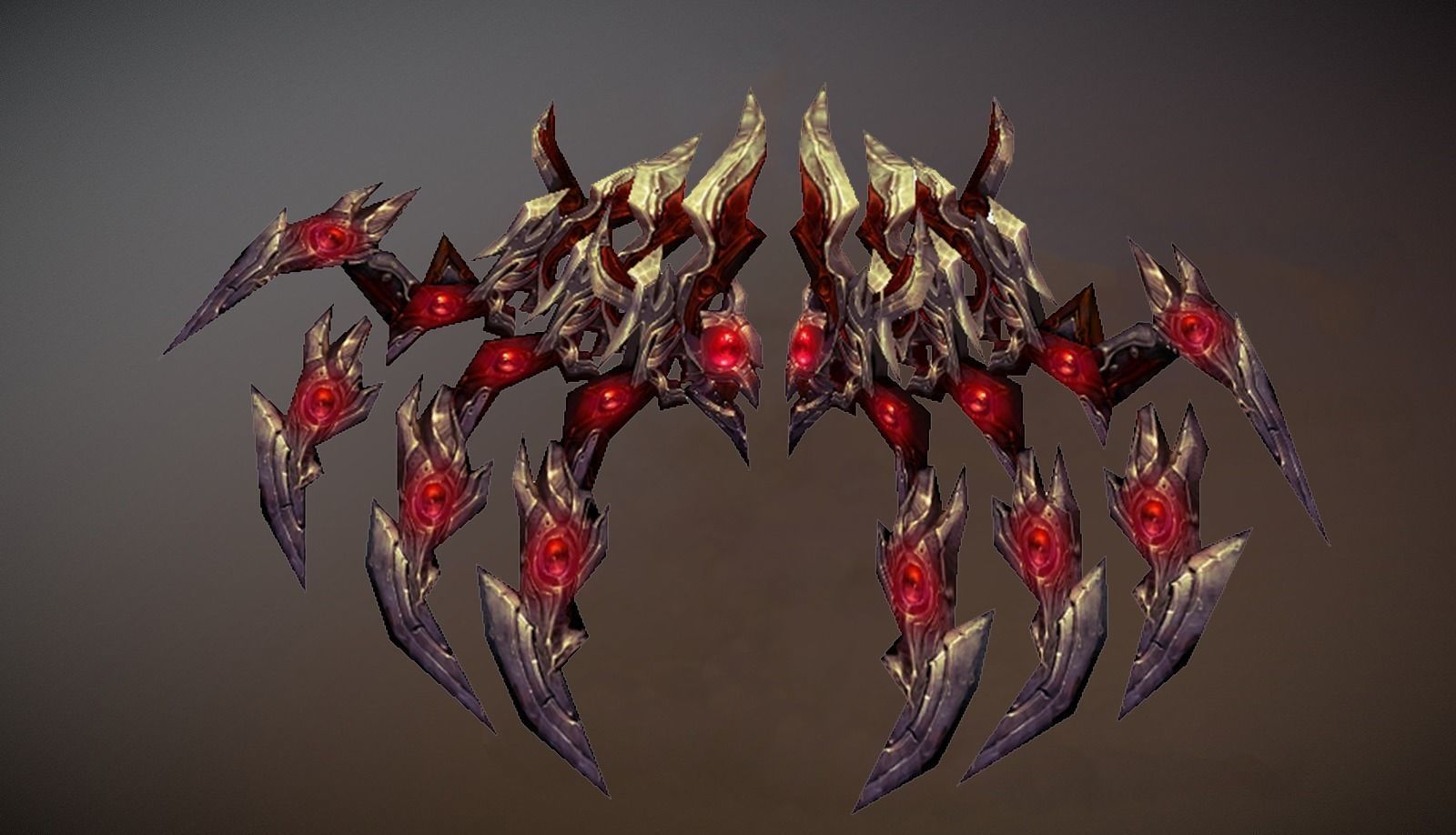 Demon Claw Wing Low-poly 3D model_4