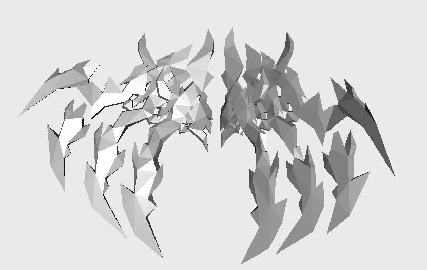 Demon Claw Wing Low-poly 3D model_9