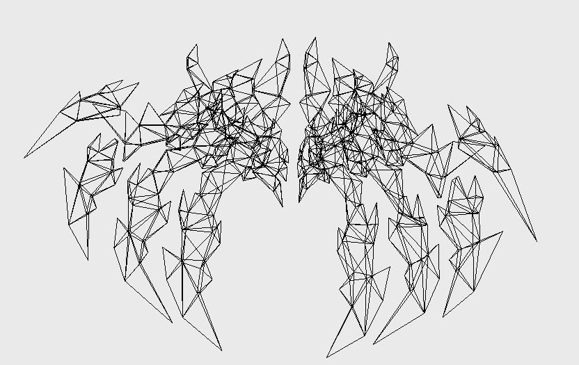 Demon Claw Wing Low-poly 3D model_7