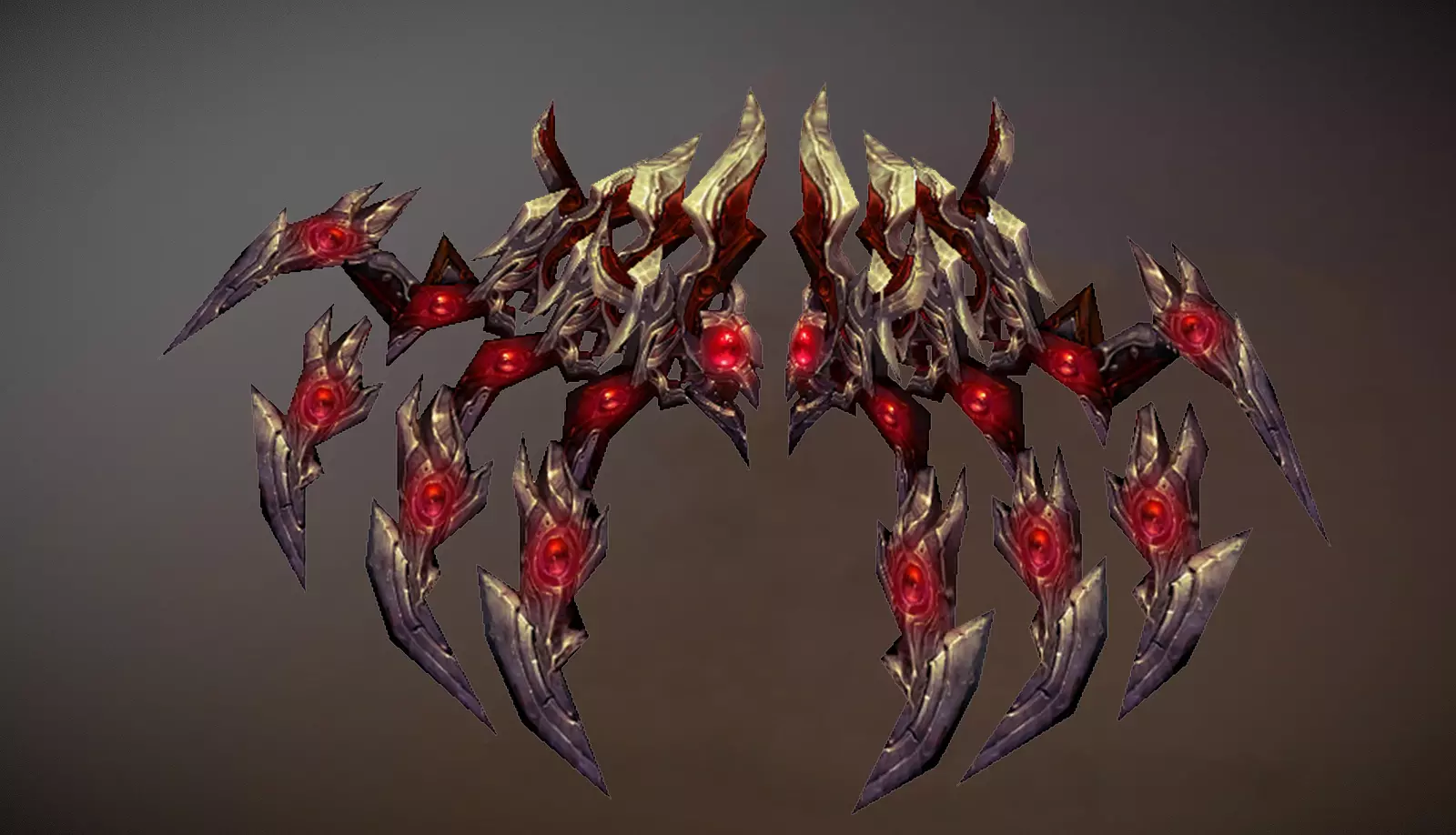 Demon Claw Wing Low-poly 3D model_0
