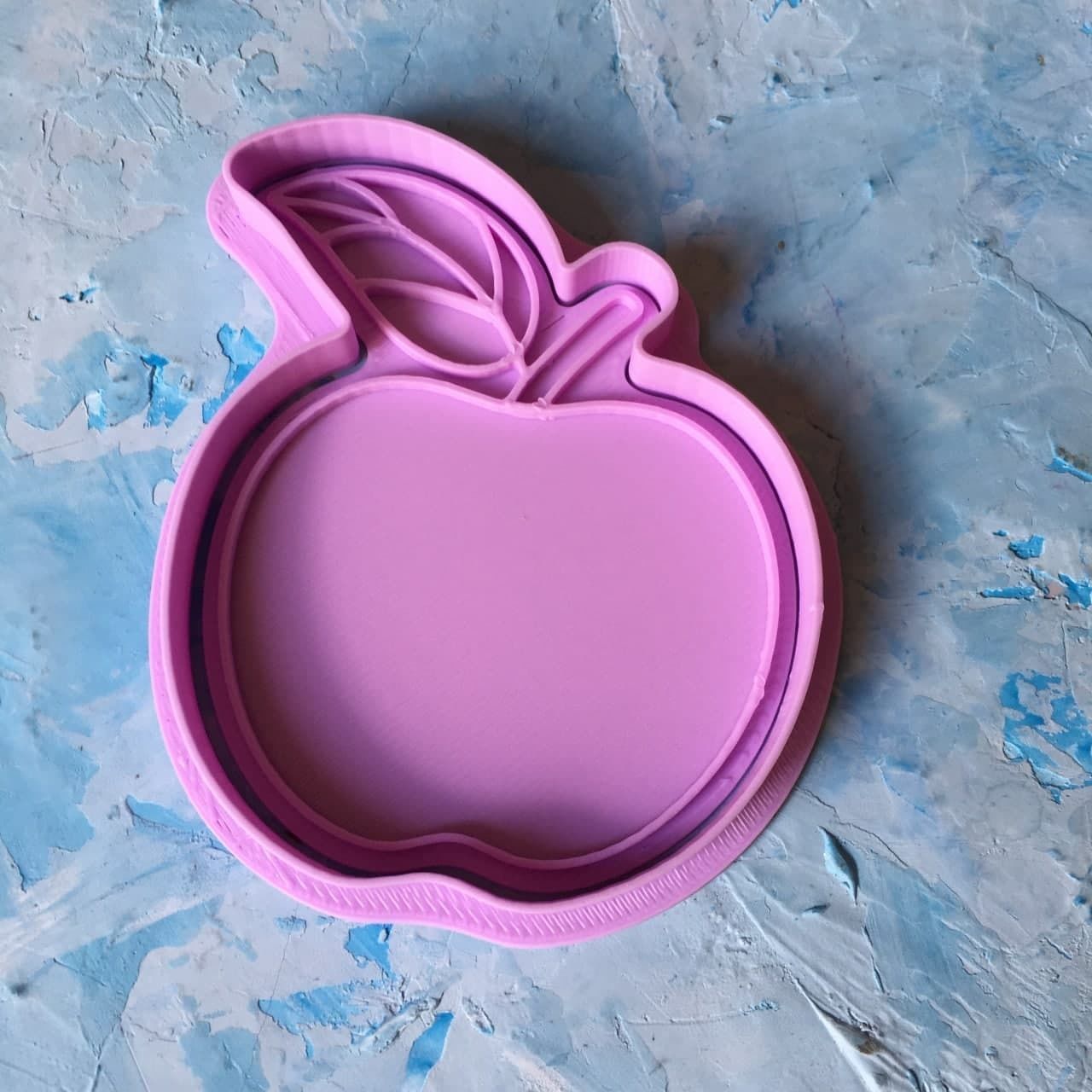 Apple Cookie Cutter 3D print model_3