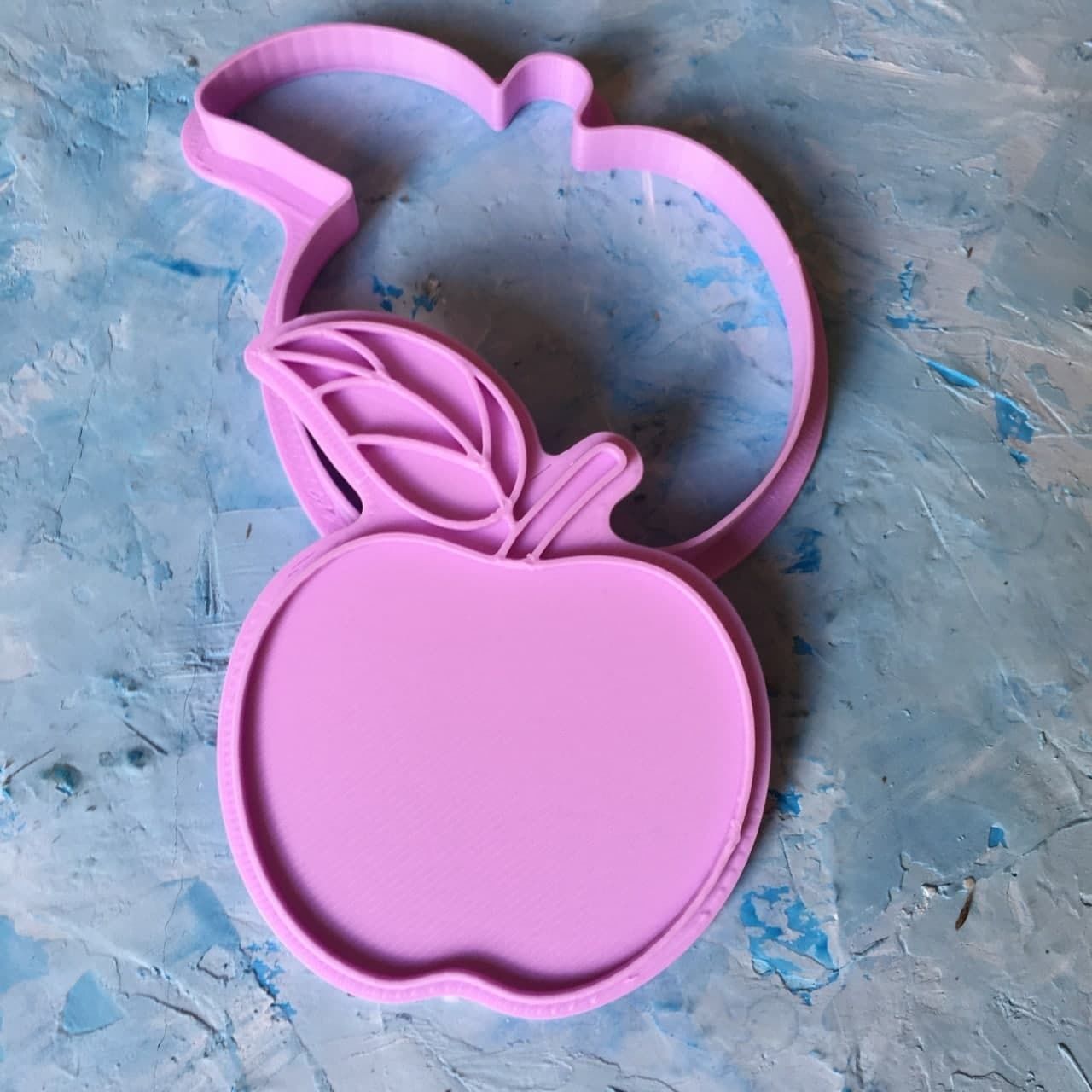 Apple Cookie Cutter 3D print model_2